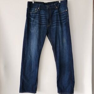 Levi's 505‎ blue denim jeans straight leg mens size 40x32